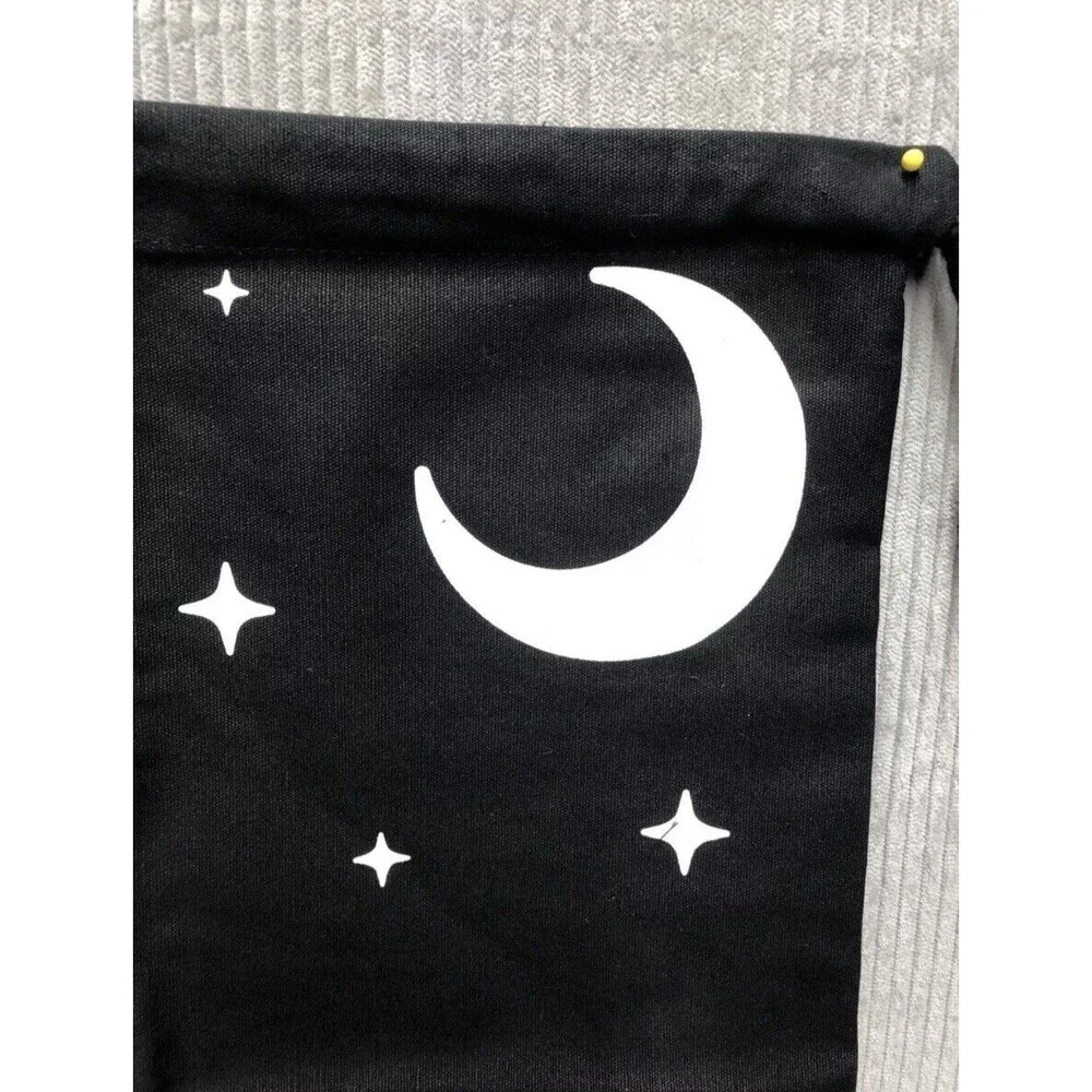 Trick or Treat Kids Drawstring Bag Black Orange Pumpkins Halloween Harvest